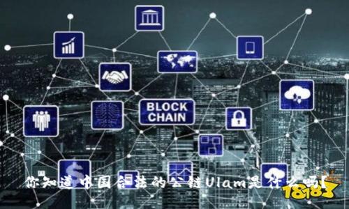 你知道中国合法的公链Ulam是什么吗？